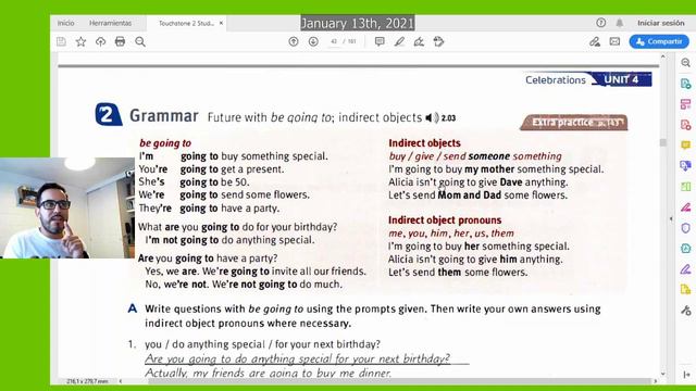 English course for free - Intermediate: 04 - Direct and Indirect object. Future with "be going to" смотреть онлайн