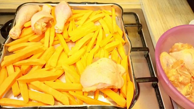 ?️Курица "по Перуански"?️ Батат+ароматная сальса и вкуснейшее блюдо готово! смотреть онлайн