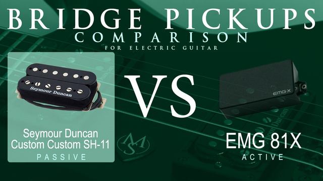 Seymour Duncan CUSTOM CUSTOM SH-11 vs EMG 81X - Bridge Pickup Guitar Tone Comparison Demo смотреть онлайн