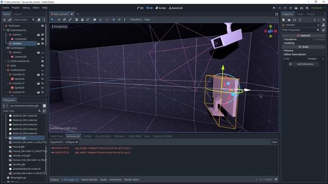 Godot 4 EASY Security Camera with in-game Monitors (3D Tutorial) смотреть онлайн