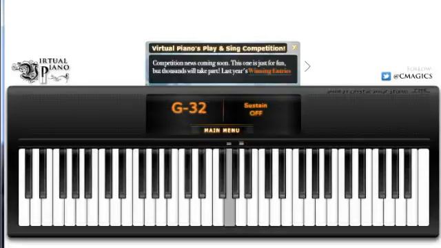 Silent Hill Theme Virtual Piano смотреть онлайн