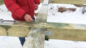 ?Строим дом. Укладка обвязочного бруса