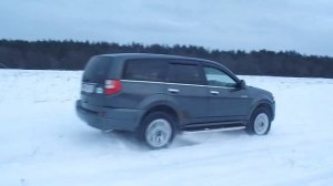 Isuzu Axiom МКПП, работа системы TOD на снегу