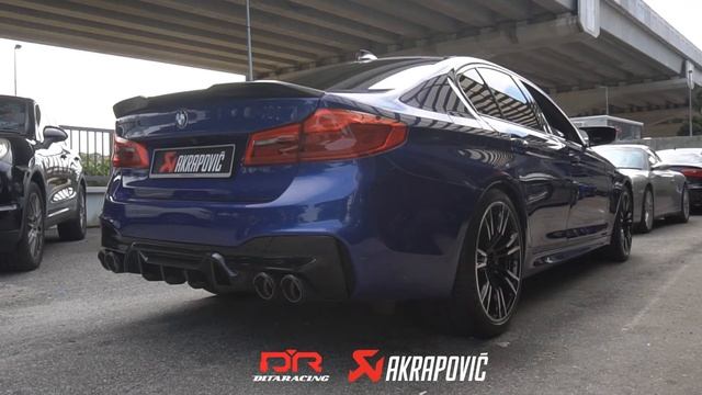 BMW M5 F90 NON OPF AKRAPOVIC EXHAUST | SOUND TEST