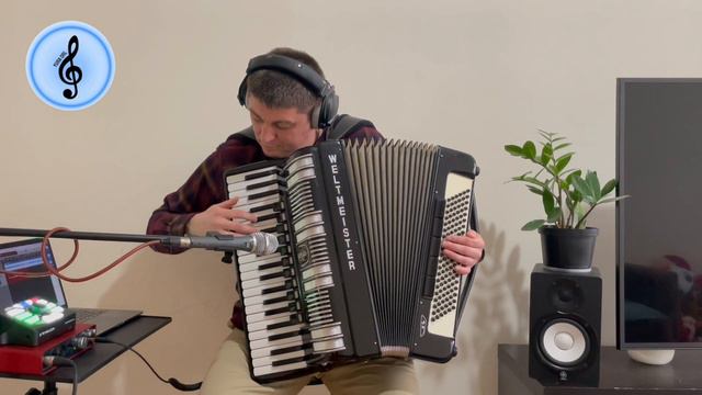 I love Paris (cover on accordion). Composer by Cole Porter. Я люблю Париж. Французкий аккордеон. смотреть онлайн
