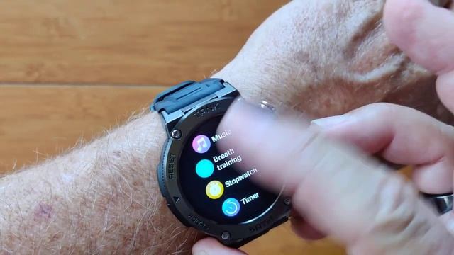 KOSPET TANK T1 Pro Bluetooth Calling 5ATM Waterproof Rugged Military Smartwatch: Quick Overview смотреть онлайн