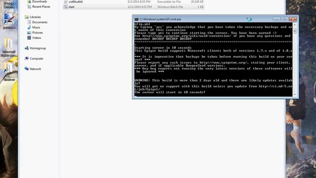 How to create minecraft 1.7.x - 1.8.x bukkit server смотреть онлайн