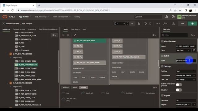 19. oracle apex data entry form create tutorial- 05 смотреть онлайн