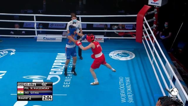 Kielce 2021 Finals (W48kg) KUCZEWSKA Natalia Dominika (POL) vs GITIKA (IND) смотреть онлайн