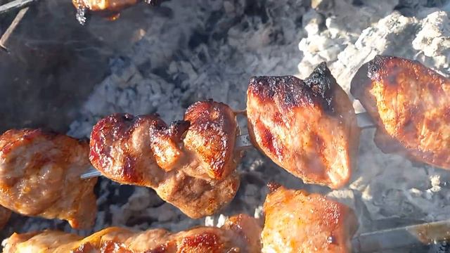 Готовлю на мангале вкусный шашлык смотреть онлайн