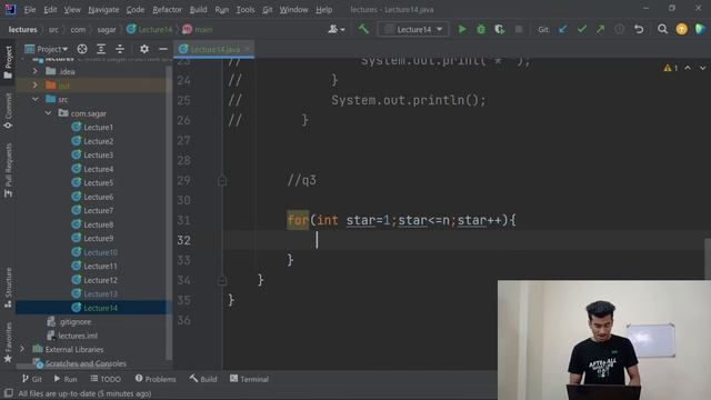 LOGIC BUILDING with simple Patterns in JAVA | JAVA + DSA COMPLETE COURSE смотреть онлайн