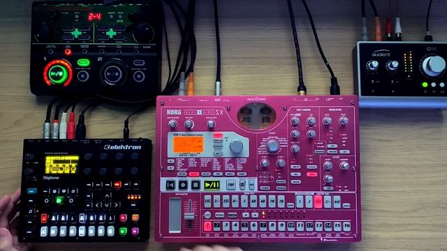 Elektron Digitone + Korg Electribe + Boss RC202 = Tech House Live Jam смотреть онлайн