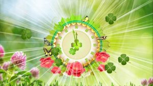 Красивый бесплатный футаж "Часы счастья"