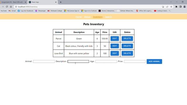Assignment #4 - React SPA with Hooks, AJAX, Backend смотреть онлайн