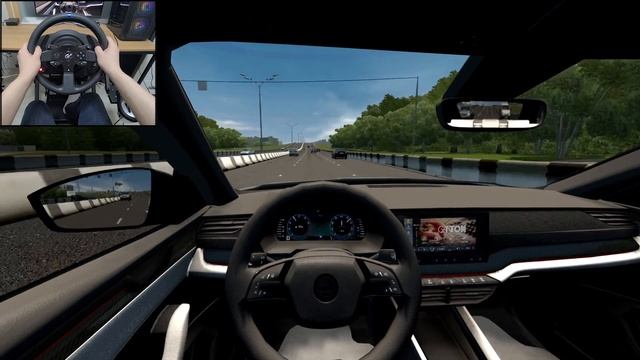2020 Skoda Octavia - City Car Driving [Steering Wheel Gameplay]