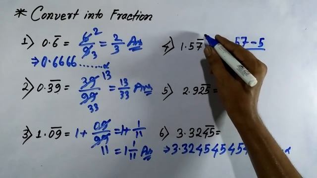 Maths Bar Questions short tricks | Mixed recurring decimals into vulgar fractions смотреть онлайн