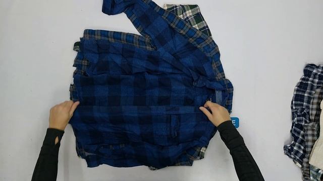 27290 Рубашки мужские фланелевые MFLSH 1/2 (extra) 1 пак 23кг 8.45€/кг 71шт