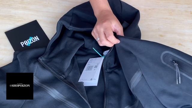 РАСПАКОВКА с Poizon - Nike NSW Tech Fleece black черная худи на молнии смотреть онлайн