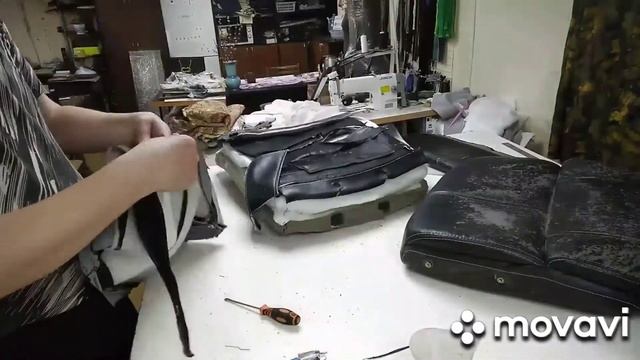 Перетяжка офисного кресла своими руками. смотреть онлайн