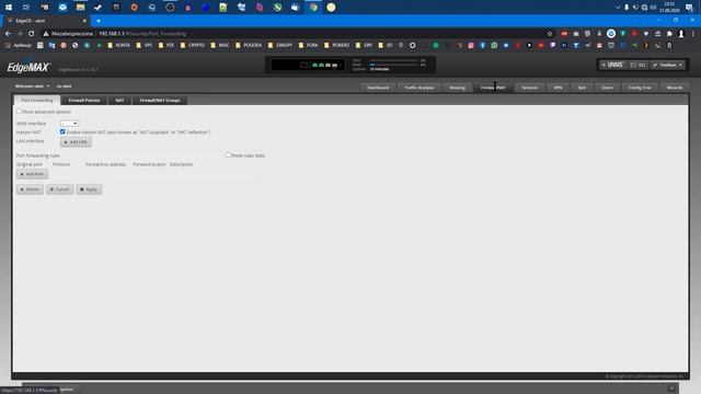 Ubiquiti EdgeRouter ER-4 | Konfiguracja Firewall poprzez GUI смотреть онлайн