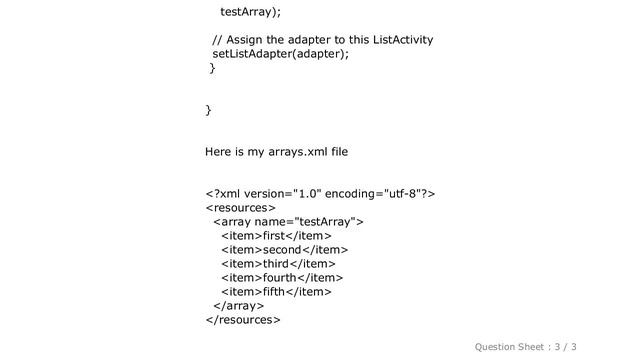 Android : How to get String Array from arrays.xml file смотреть онлайн