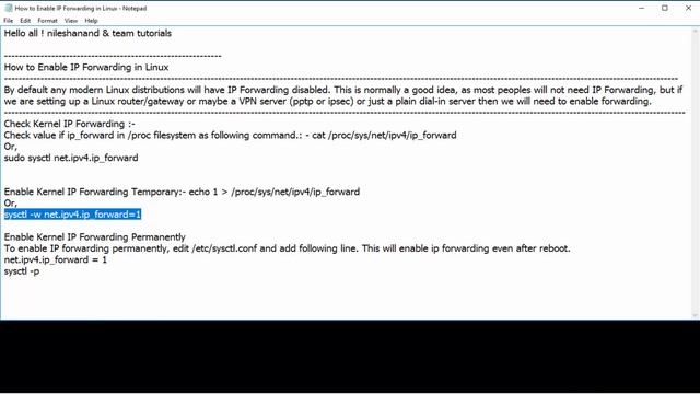 How To Enable IP Forwarding in Ubuntu Linux смотреть онлайн