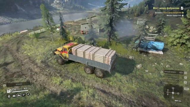 Прохождение SnowRunner#2.Мост между фабриками. Висконсин.