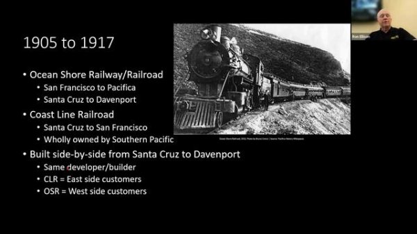 Division 8, MCR, NMRA, June 10, 2023 - Fred Soward, "The Santa Cruz Branch - Prototype & Modeling"