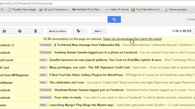 How to Delete All Unread Mails in Gmail at Once смотреть онлайн