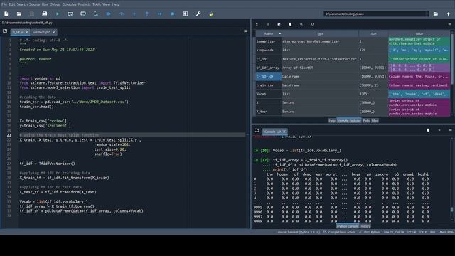 TF-IDF using scikit-learn in python смотреть онлайн