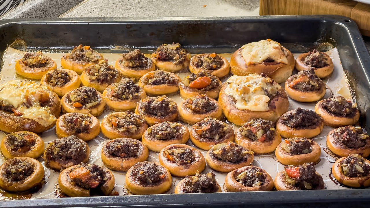 Еда из 90-ых! Сушки с фаршем которые готовила моя мама! Рецепт быстрый и простой!.mp4 смотреть онлайн