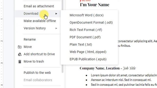 How To Convert Google Docs File To MS Word DocX | Convert Google Doc To Microsoft Word смотреть онлайн