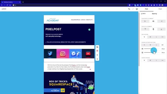 How to add social icons to your Squarespace email campaigns. - Kind of... смотреть онлайн