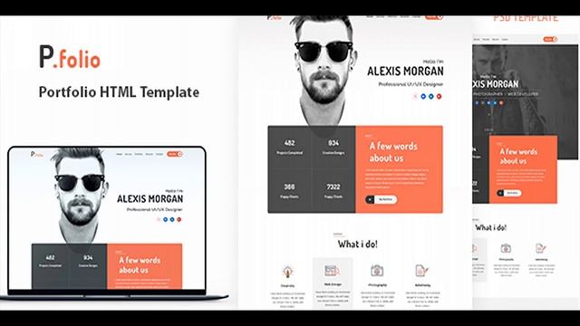 P.folio - Bootstrap Portfolio Template | Themeforest Website Templates and Themes смотреть онлайн
