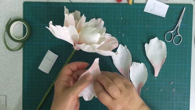 How to make a peony flower with crepe paper смотреть онлайн