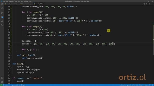 Python Curso V2: 699 2/2 Dibujar un Plot para Gráficas sobre un Componente Canvas de Tkinter смотреть онлайн