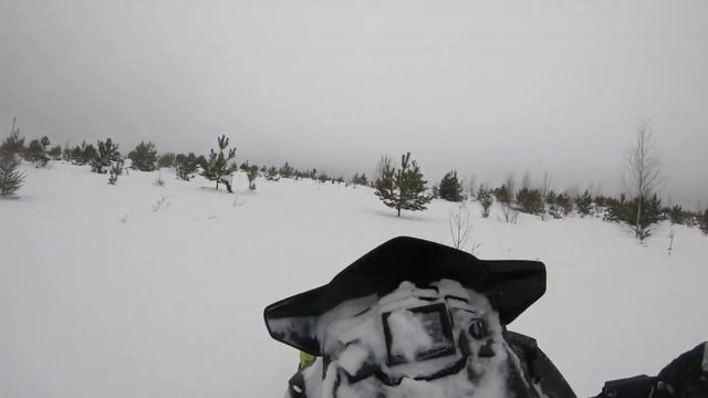 Виражи на снегоходе Polaris SKS 850