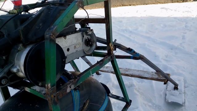 Снегоход с двигателем от скутера СВОИМИ РУКАМИ смотреть онлайн
