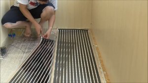 Монтаж пленочного ИК теплого пола на лоджии. Ньюансы и особенности монтажа.