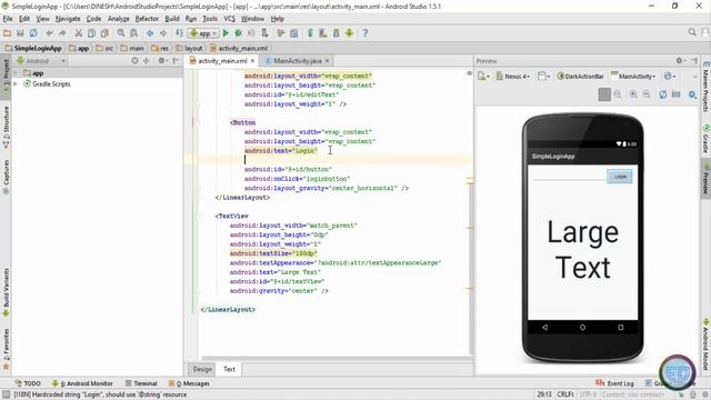 22. HOW TO CHANGE THE FONT STYLE IN ANDROID STUDIO | ANDROID APP DEVELOPMENT смотреть онлайн