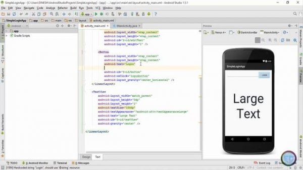 22. HOW TO CHANGE THE FONT STYLE IN ANDROID STUDIO | ANDROID APP DEVELOPMENT