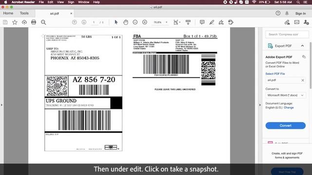 Using Adobe to crop a full size 8.5x11 page to 4x6 label for Jiose Label Printer, solve size proble смотреть онлайн