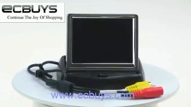 Foldaway 3.5'' TFT LCD Digital Monitor For Car CCTV Camera P166 From ecbuys смотреть онлайн