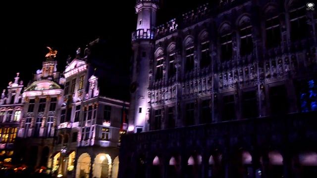 Световое шоу на центральной площади Брюсселя. Light show on Grand-Place смотреть онлайн