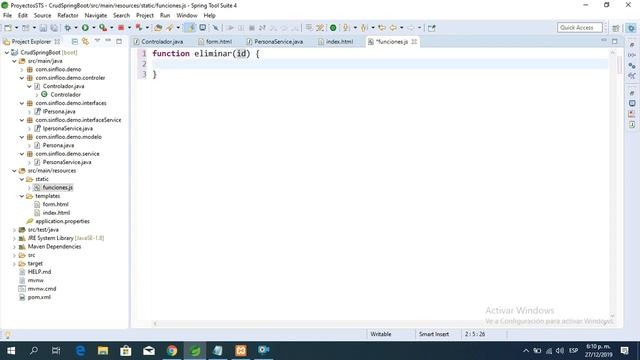 Como hacer un CRUD en Java Spring Boot y MySQL - Eliminar смотреть онлайн