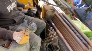 Прокол под дорогой. Две трубы 160мм под электрический кабель. ГНБ. Vermeer.