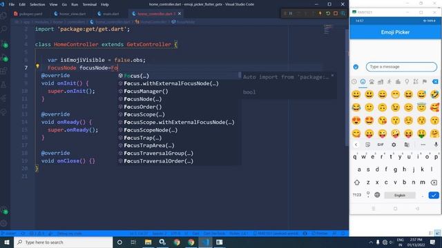 Emoji Picker in Flutter using GetX || Flutter || GetX смотреть онлайн