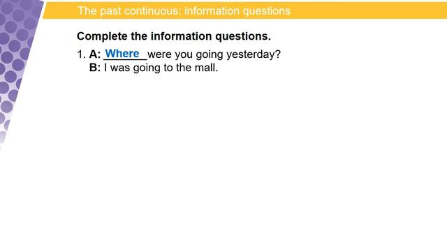 Past Continuous Information Questions смотреть онлайн