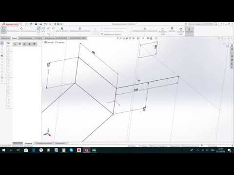 #2 Лестница. Создаём 3D эскиз. Solid Works смотреть онлайн