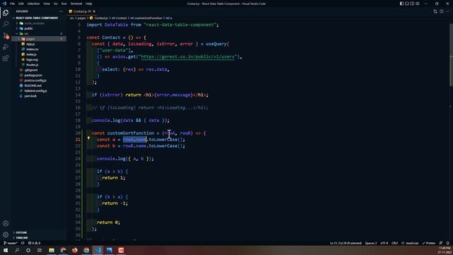 React Data Table Tutorial - 7 - Custom Column Sort смотреть онлайн